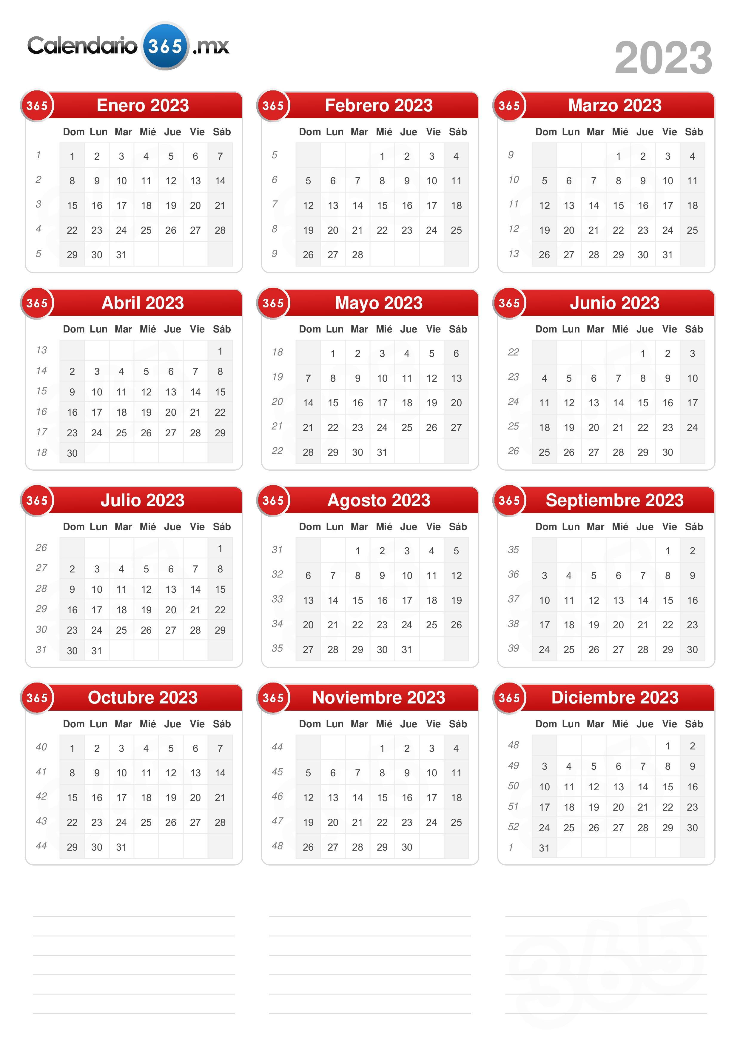 Calendario 2023