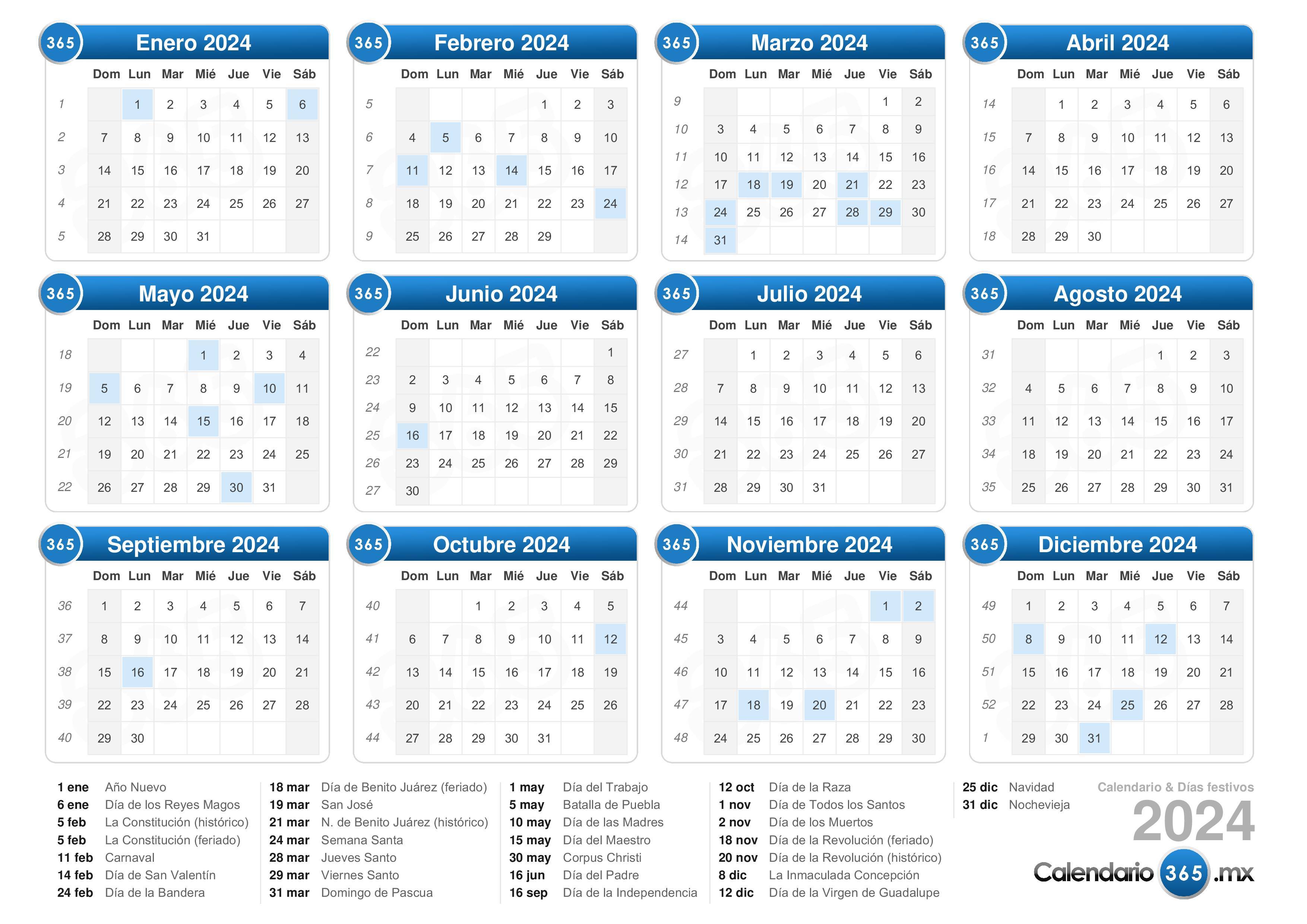 Calendario 2024 En Excel Calendario 2024